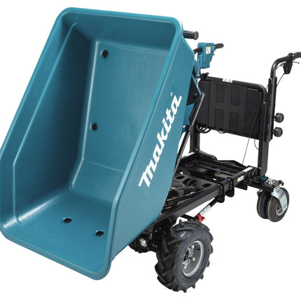 Afbeelding Makita lxt 2x18 v accu dumper met elektrisch kiepbare bak DCU602Z