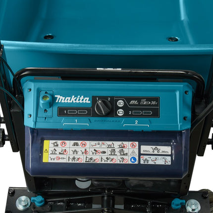Afbeelding Makita lxt 2x18 v accu dumper met bak DCU603Z