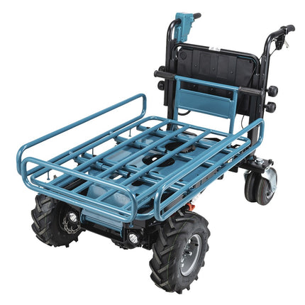 Afbeelding Makita lxt 2x18 v dumper met rek DCU604Z