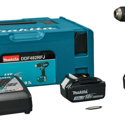 Afbeelding Makita 18 v boor-/schroefmachine DDF482RFJ