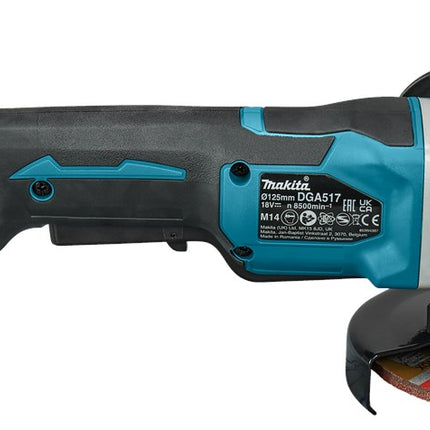 Afbeelding Makita 18 v haakse slijper 125 mm DGA517ZJ