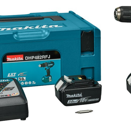 Afbeelding Makita 18 v klopboor-/schroefmachine DHP482RFJ