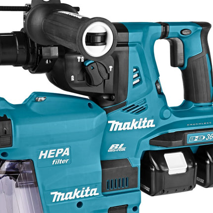 Afbeelding Makita 2x18 v combihamer DHR281ZWJ