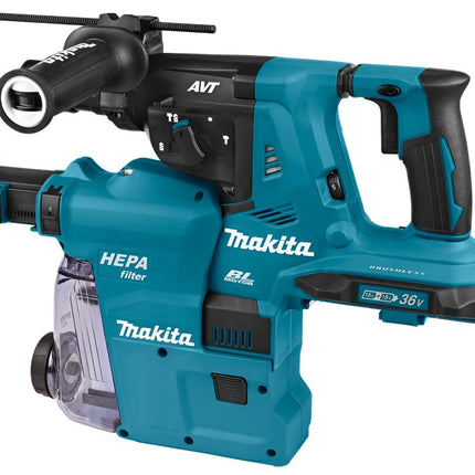 Afbeelding Makita 2x18 v combihamer DHR281ZWJ