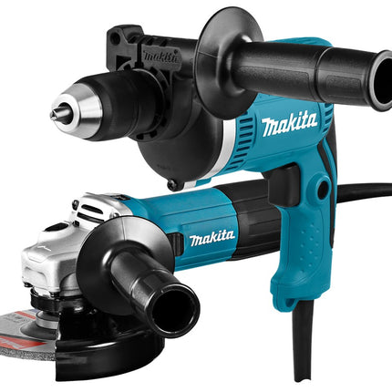 Afbeelding Makita 230 v combiset (klop)boren en slijpen DK0050X1