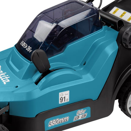 MAKITA DLM382PT2 2X18V GRASMAAIER 38 CM