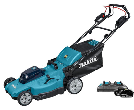 Afbeelding Makita lxt 2x18 v accu grasmaaier 53 cm DLM539PT2