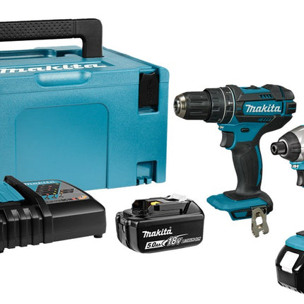 Afbeelding Makita combiset dhp482/dtd152 18v DLX2131TJ
