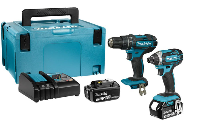Afbeelding Makita combiset dhp482/dtd152 18v DLX2131TJ