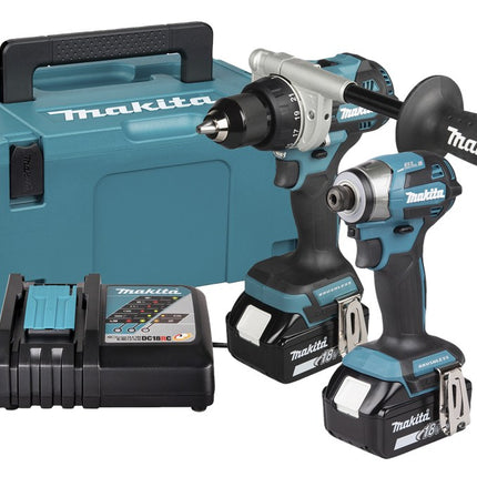 Afbeelding Makita lxt 18 v combiset boren en (slag)schroeven DLX2573TJ