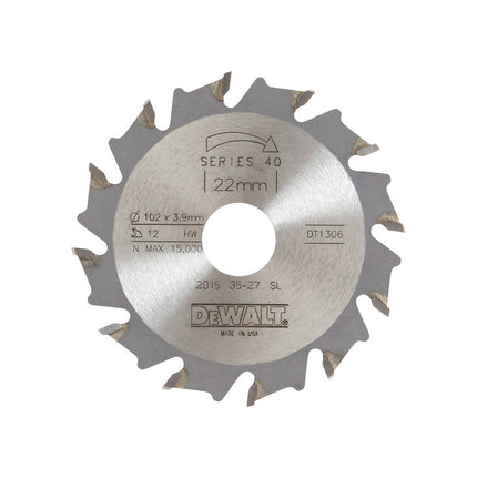 DeWALT Cirkelzaagblad (tbv deuvellamellen) DT1306