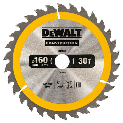 DeWALT Cirkelzaagblad DT1932
