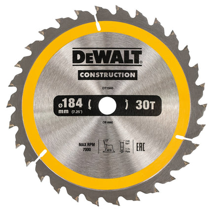DeWALT Cirkelzaagblad DT1940