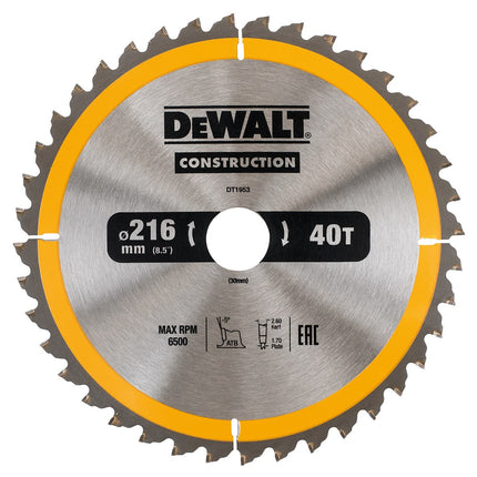 DeWALT Cirkelzaagblad DT1953