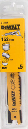 DeWALT Reciprozaagblad bim 150x1,4-3,35, hout/metaal - s123xf DT2404