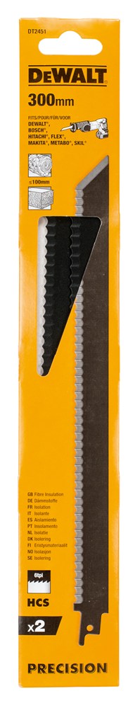 DeWALT Reciprozaagblad isolatie DT2451