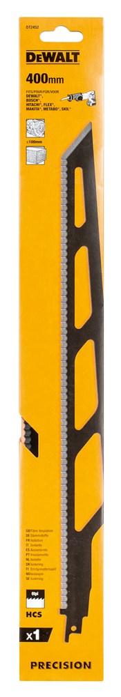 DeWALT Reciprozaagblad isolatie DT2452