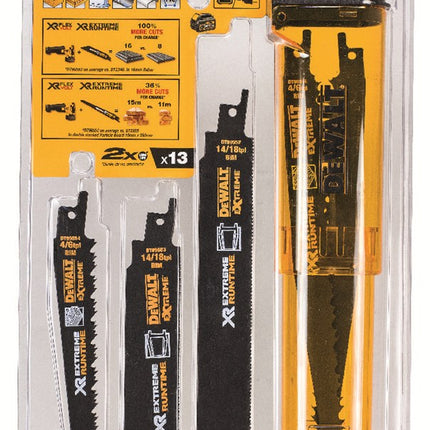 DeWALT Reciprozaagset Xtreme runtime 13pc DT99550