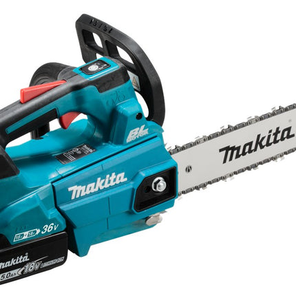 Afbeelding Makita lxt 2x18 v tophandle kettingzaag 30 cm DUC306Z001
