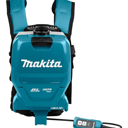 Afbeelding Makita 2x18 v rugstofzuiger voor schoonmaak
