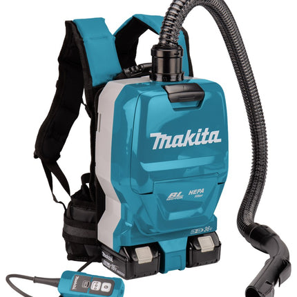 Afbeelding Makita 2x18 v rugstofzuiger voor schoonmaak DVC261TX22