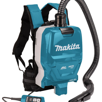 Afbeelding Makita 2x18 v rugstofzuiger voor schoonmaak DVC261ZX22