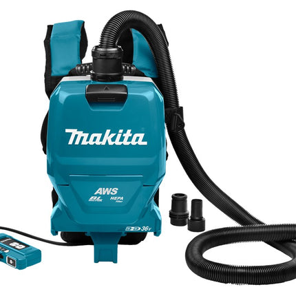 Afbeelding Makita 2x18 v rugstofzuiger DVC265ZXU
