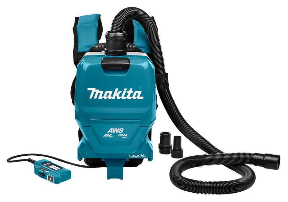 Afbeelding Makita 2x18 v rugstofzuiger DVC265ZXU