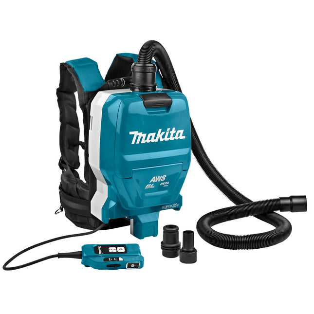 Afbeelding Makita 2x18 v rugstofzuiger DVC265ZXU