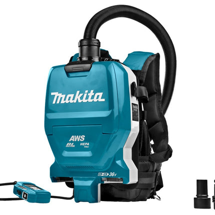 Afbeelding Makita 2x18 v rugstofzuiger DVC265ZXU