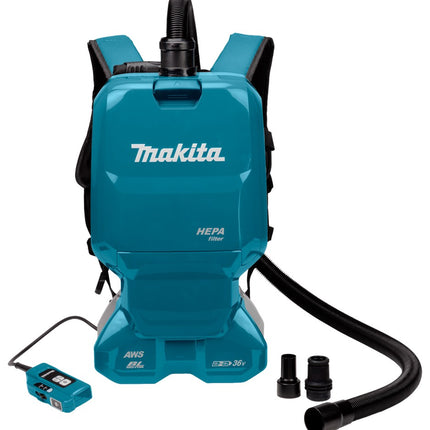 Afbeelding Makita 2x18 v rugstofzuiger DVC665ZU