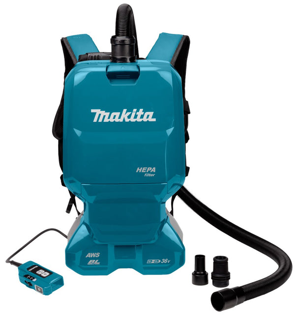 Afbeelding Makita 2x18 v rugstofzuiger DVC665ZU