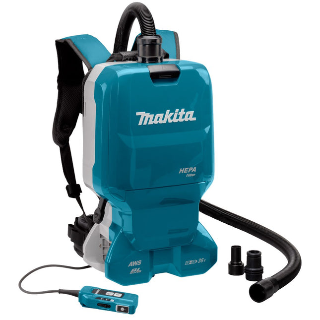 Afbeelding Makita 2x18 v rugstofzuiger DVC665ZU