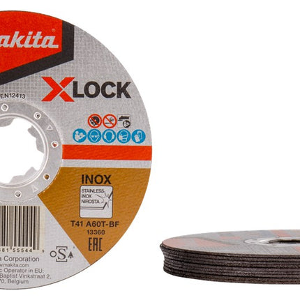 Afbeelding Makita doorslijps x-lock 125x1,2 rvs E-00418