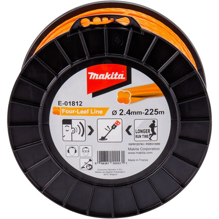 Afbeelding Makita maaidraad 2,4x225mtr oran E-01812