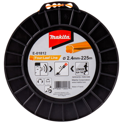Afbeelding Makita maaidraad 2,4x225mtr oran E-01812