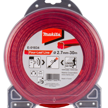 Afbeelding Makita maaidraad 2,7x30mtr rood E-01834