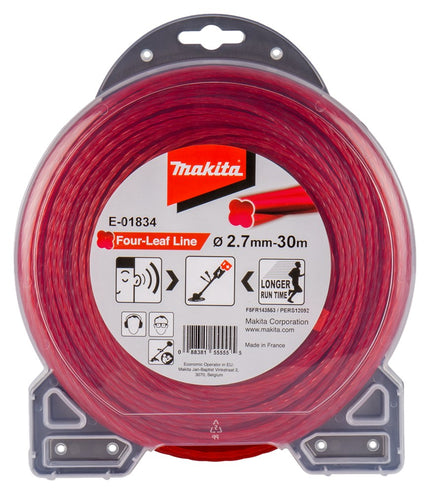 Afbeelding Makita maaidraad 2,7x30mtr rood E-01834