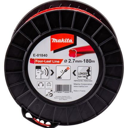Afbeelding Makita maaidraad 2,7x180mtr rood E-01840