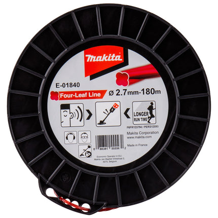 Afbeelding Makita maaidraad 2,7x180mtr rood E-01840