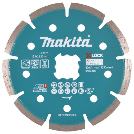 Afbeelding Makita diamantschijf x-l 125x22,2mm E-02076