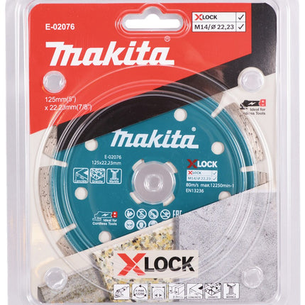 Afbeelding Makita diamantschijf x-l 125x22,2mm E-02076