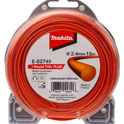 Afbeelding Makita maaidraad 2,4x15m rnd E-02749