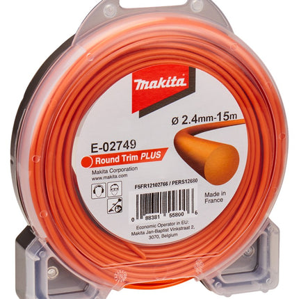 Afbeelding Makita maaidraad 2,4x15m rnd E-02749