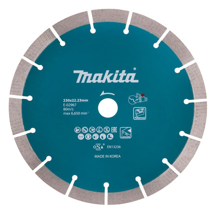 Afbeelding Makita diamantschijf 230x22,2mm E-02967