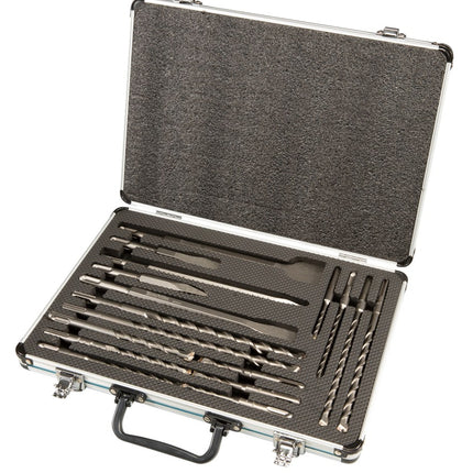Afbeelding Makita sds boor/beitelset 17dlg alu E-03115