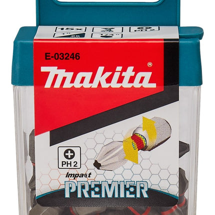 Afbeelding Makita slschr.bit ph2x25mm 15s c impr E-03246