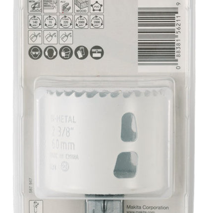 Afbeelding Makita gatzaag 60mm bim snelwissel E-03872