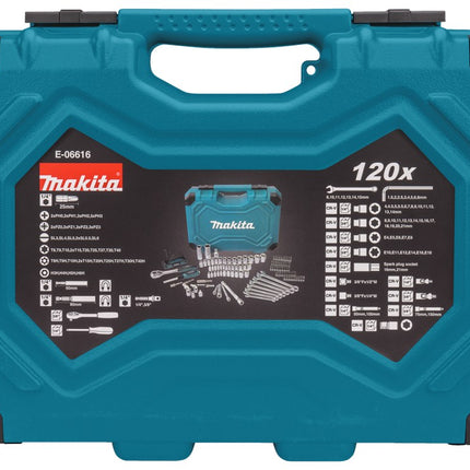 Afbeelding Makita handgereedschapset 120 delig E-06616