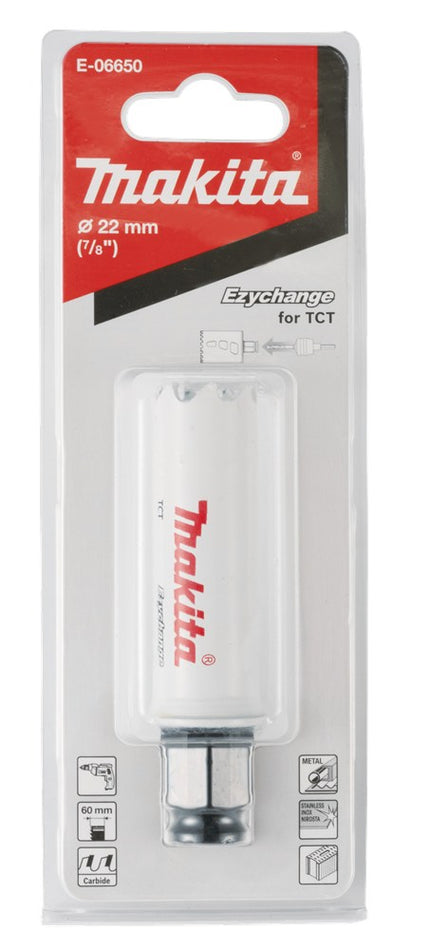 Afbeelding Makita gatzaag 22mm hm snelwissel E-06650